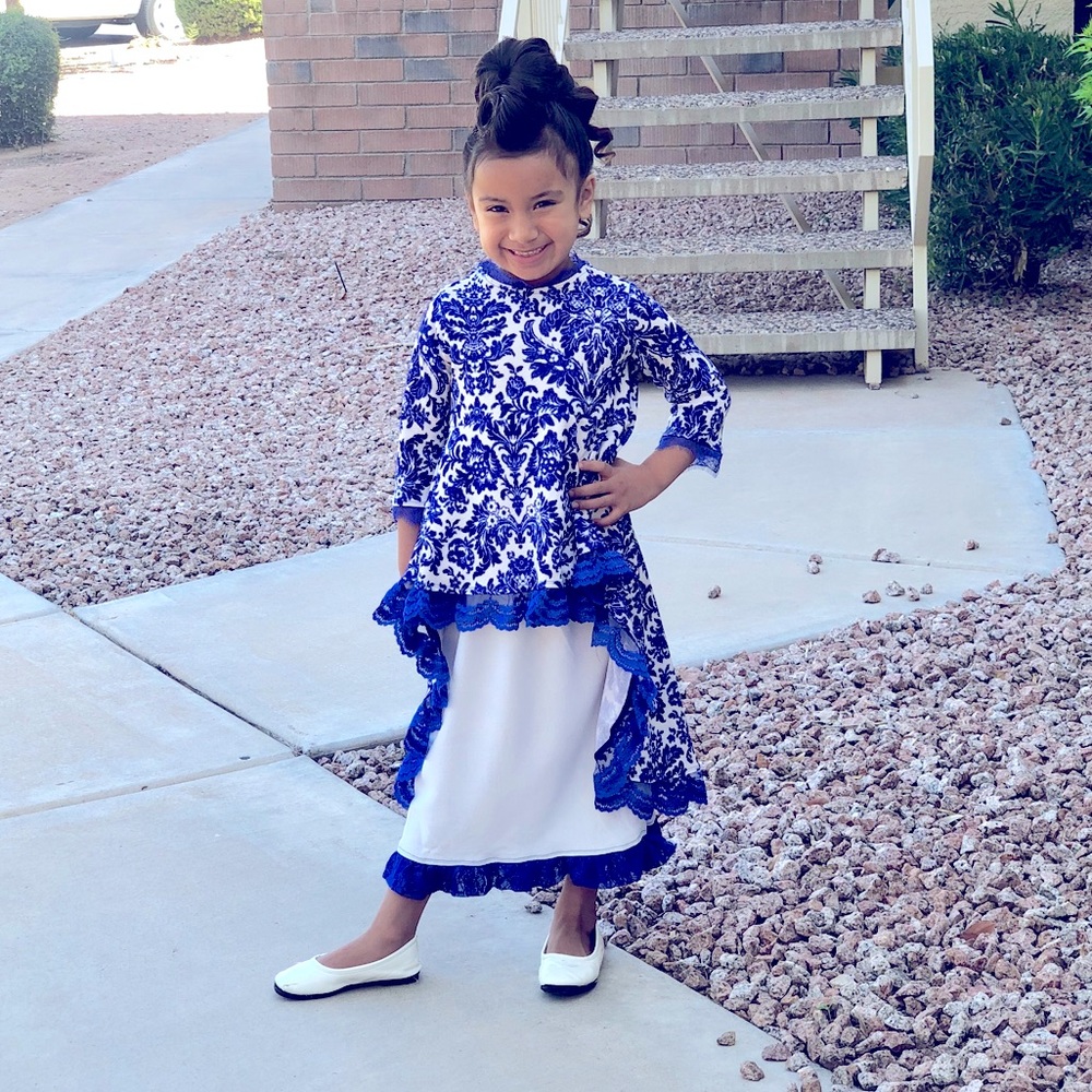 SOLD Royal damask custom outfit